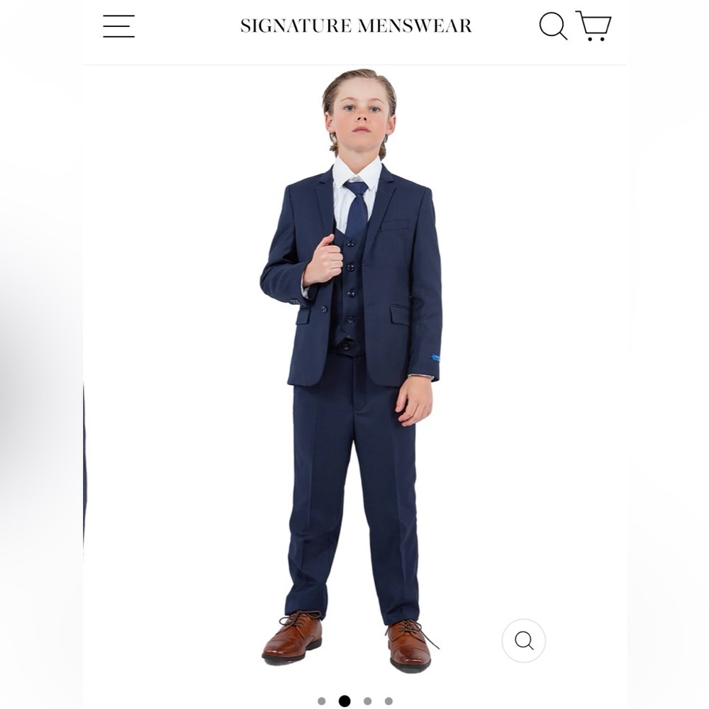 Perry Ellis Kids Navy Blue Suit Set